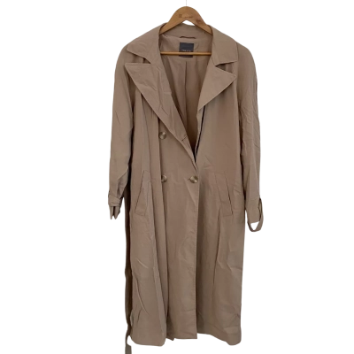 Tokito Womens  Size 14 Trench Coat Beige 