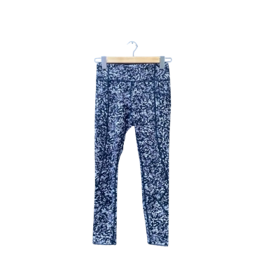 Lululemon Size 4 Leggings Black/Multicoloured/Pattern/White 
