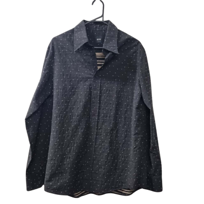 Boss Hugo Boss Men's Size L Long Sleeve Shirt in Black  / Pattern 