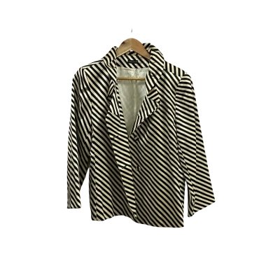 Carla Zampatti Womens  Size 14 Striped Silk Blazer 