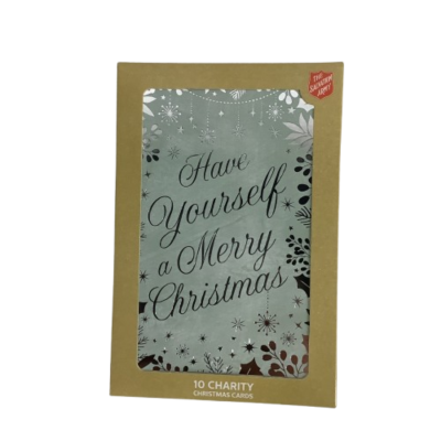 New The Salvation Army Charity Christmas Cards 10 Pack Have Yourself a Merry Christmas  Print #2023-1-PP