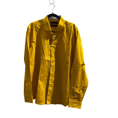 BNWT bossini Mens Size 44 Gold Coloured Long Sleeve Shirt RRP $119.95