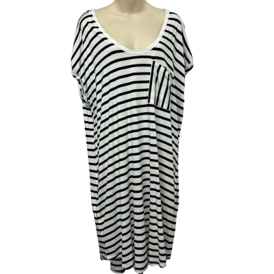Decjuba Size L Striped Shirt Dress  