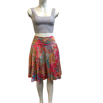 Ralph Lauren Womens  AUS Size 10 Paisley Pattern Skirt Multicoloured