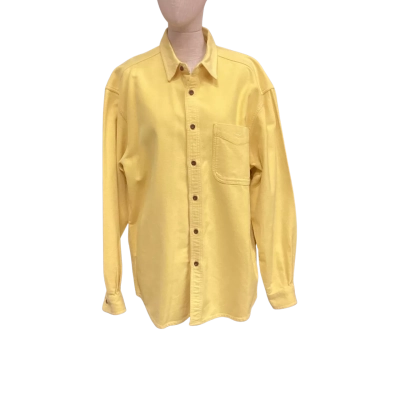 R.M. Williams Mens Very Warm Size L Long Sleeve Shirt Yellow 