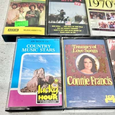 Collection of 23 Vintage Country Music Cassettes