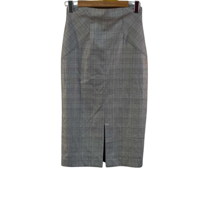BNWT Cue Womens  Size 8 Checked / Grey Skirt
