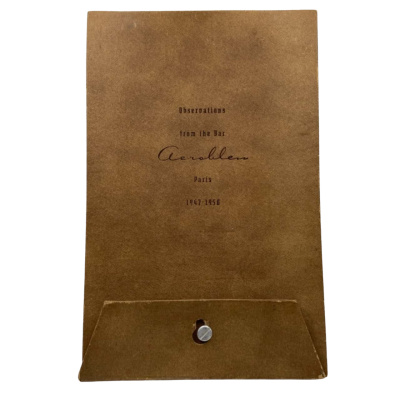 Observations from the Bar Aerobleu, Paris, 1947-50