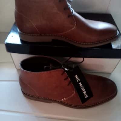  Mens Nic Morris Ankle Boots Brown 