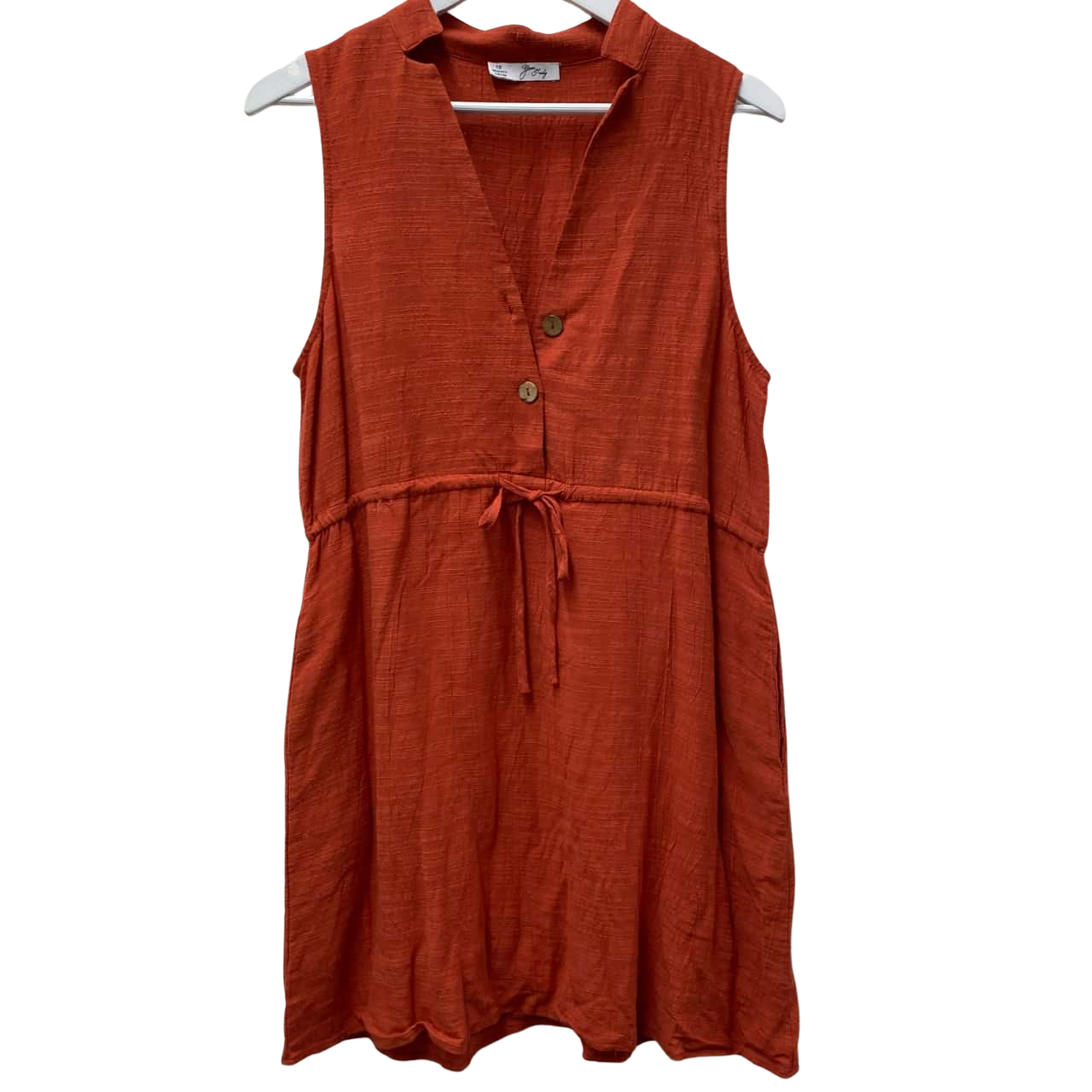 Yours truly Womens Size 12 Dress Orange - Linen + Cotton(s) - Used Good | Salvos Stores Yours truly Womens Size 12 Dress Orange - Linen + Cotton(s) - Used Good | Salvos Stores