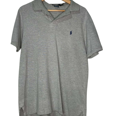 Polo Ralph Lauren Mens grey polo Size L 