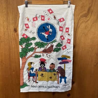 Mad Devil's Tea Party Tea Towel 
