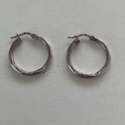 925 STerling Silver Hoop Earrings 