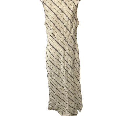 Lily Loved Womens  Size 14 Cream / Striped Casual Dress