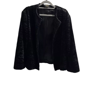  RSVP Perry Cutten  Size L Cropped Cardigan Black  