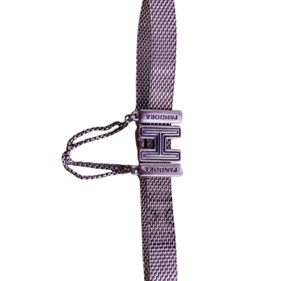 Pandora Womens Bracelet. Reflections flat Stirling silver band 