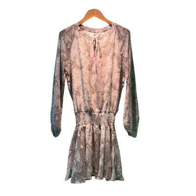 Pavement Womens  Size 14 Long Sleeve Dress Grey / Pattern 