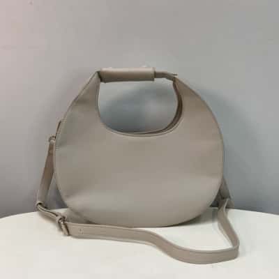 Ecosusi Womens Cresent Shsped  Handbag / Shoulder Bag Beige 