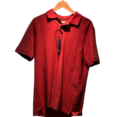 Gazman Mens  Size M Short Sleeve Polo Maroon 