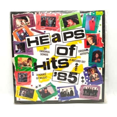 12" Vinyl 2 Record Set - Various Artist  – Heaps Of Hits '85 Pop Rock - Sleeve Is Good, Records Need Good Clean