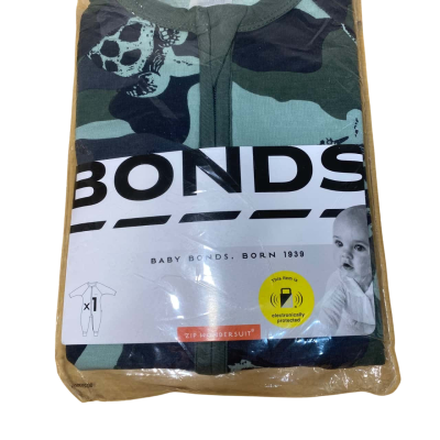 Bonds Baby (Zip Wondersuit) Size 2 camouflage 