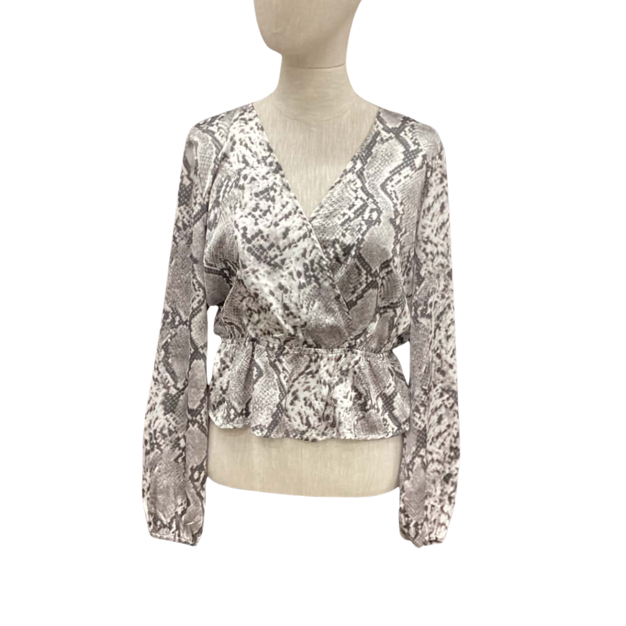 Atmos&Here Womens Size 10 Shirts & Blouses Animal print / Black / White