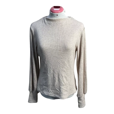 Forever New Womens  Size M Long Sleeve Top Beige 