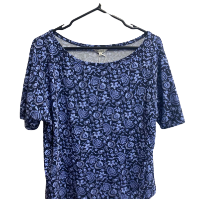 Review Womens  Size 14 Floral Top Blue / Floral 