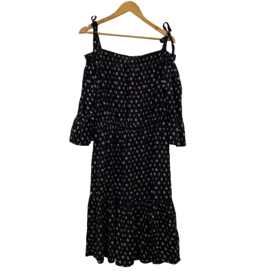French Connection Women's Size 12 Off The Shoulder Dress Black RRP$130