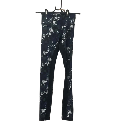 Womens L’urv Size XS Black  / Blue / Green Forest Pattern Leggings 