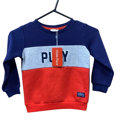 Ollies Place Kids Blue & Red Sweater Size 4 