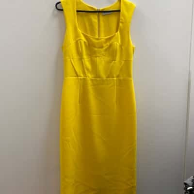 Rebecca Valance Womens  Size 14 Sleeveless Dress  Yellow 