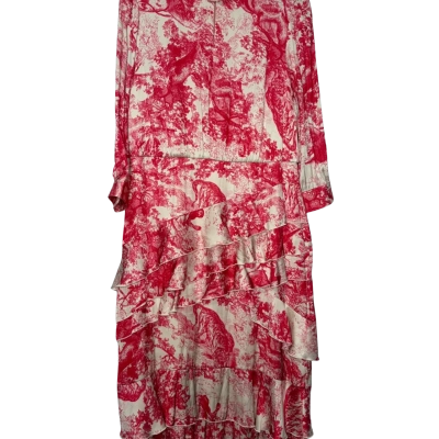 Wayne Cooper gorgeous printed longsleeve dress Size 12 