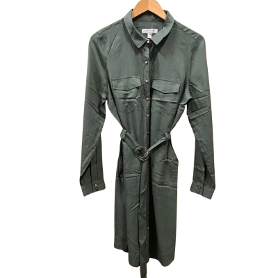 Forever New Olive Green Shirt Dress Size 10