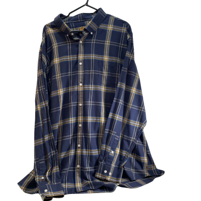 Johnny Bigg Mens  Size 7XL Checked Shirt in Blue 