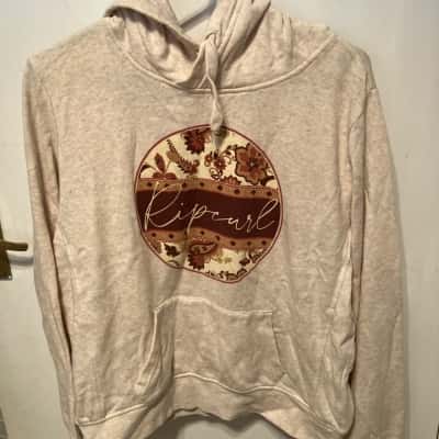 Rip Curl Womens  Size M Hoodie Maroon / Off White / Orange / Yellow 