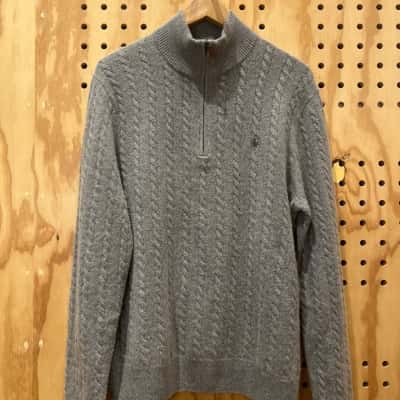 Polo Ralph Lauren Men's Quarter Zip Grey Size M