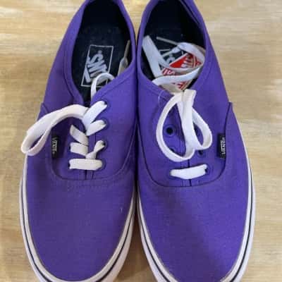 Vans Unisex  Size Men 6 / Women 7.5 Purple / White 