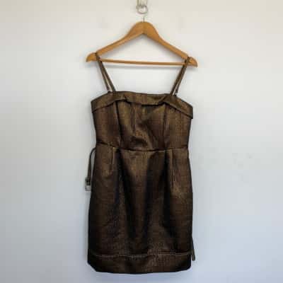 Events Bronze Strapless PKT Mini Dress  Size 14 