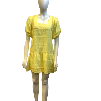 Zoe Kratzmann Womens AUS Size 8 Linen Mini Dress Yellow