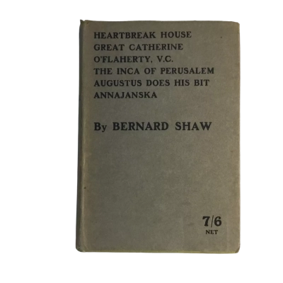 Vintage Heart Break House etc Bernard Shaw Hard Cover Book