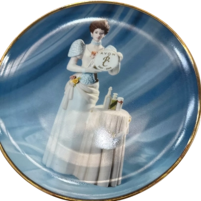 Avon Mrs Albee Presidents Club for Outstanding Sales Leadership plate 2007/2008 Blue