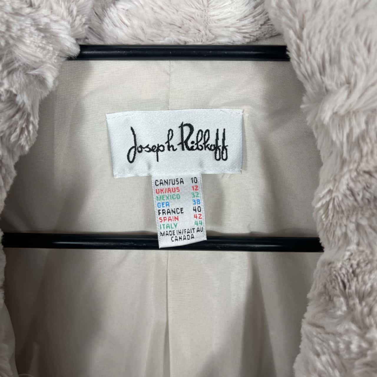 Joseph Ribkoff Womens Size 12 Fur coat [rack](s)
