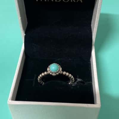 Pandora Ring silver with turquoise 