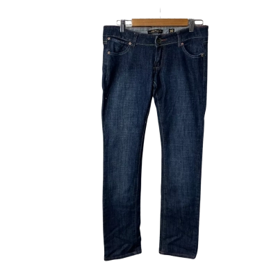 Ed Hardy Mens Size 30 Dark Blue Jeans with Skull Design on Back Pockets