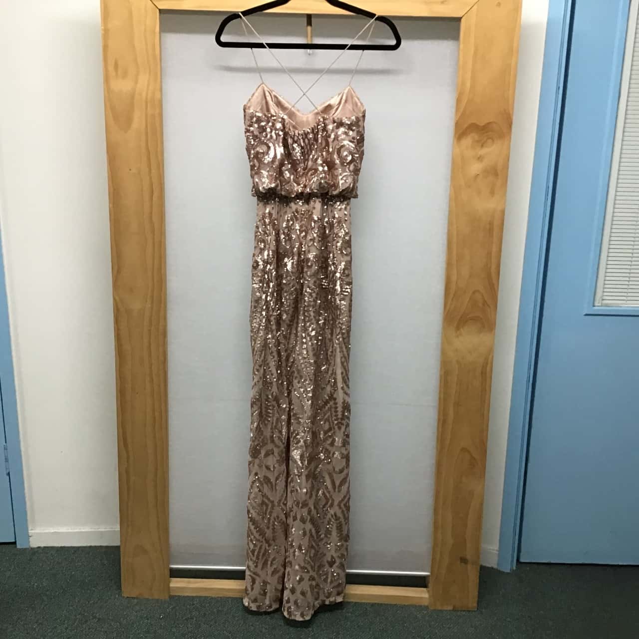 Bariano, Dusty pink sequin formal dress, Size 4 - 6, NWOT(s) - New Without  Tags | Salvos Stores