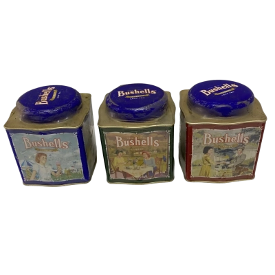 Bushells 2005 Set of 3 Tea Tins Limited Edition Collector Series