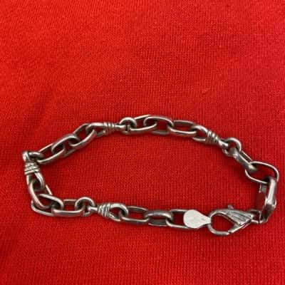 Vintage sterling silver 925  chunky link  Bracelet 