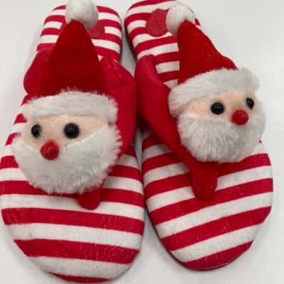 Peter Alexander Womens  Slippers Size M Red / White 