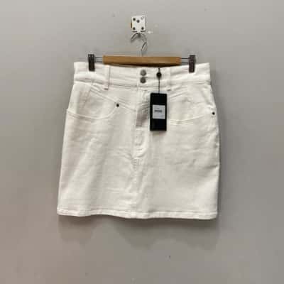 The Fifth Label Womens  Size 12 Mini Skirt White 